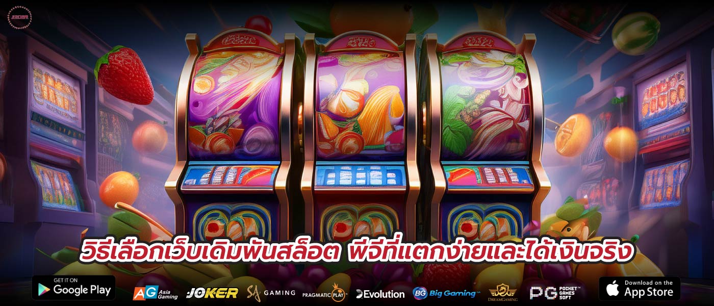 วิธีเลือกเว็บเดิมพันสล็อต พีจีที่แตกง่ายและได้เงินจริง
